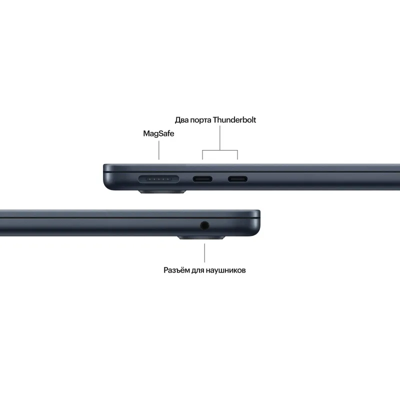 MacBook Air 13 (M5, 2026) 16/512GB, Midnight (Черный) — изображение 3