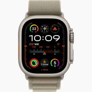 Apple Watch Ultra 2 (2024) Titanium Case with Olive Alpine loop(Зеленый ремешок)