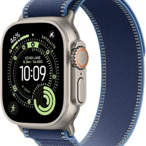 Apple Watch Ultra 3 (2025) Natural Case with Bright Blue Alpine Loop(Синий ремешок)