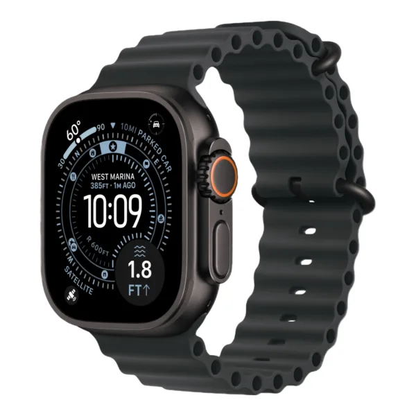 Apple Watch Ultra 3 (2025) Black Case with Black Ocean Band(Черный ремешок)